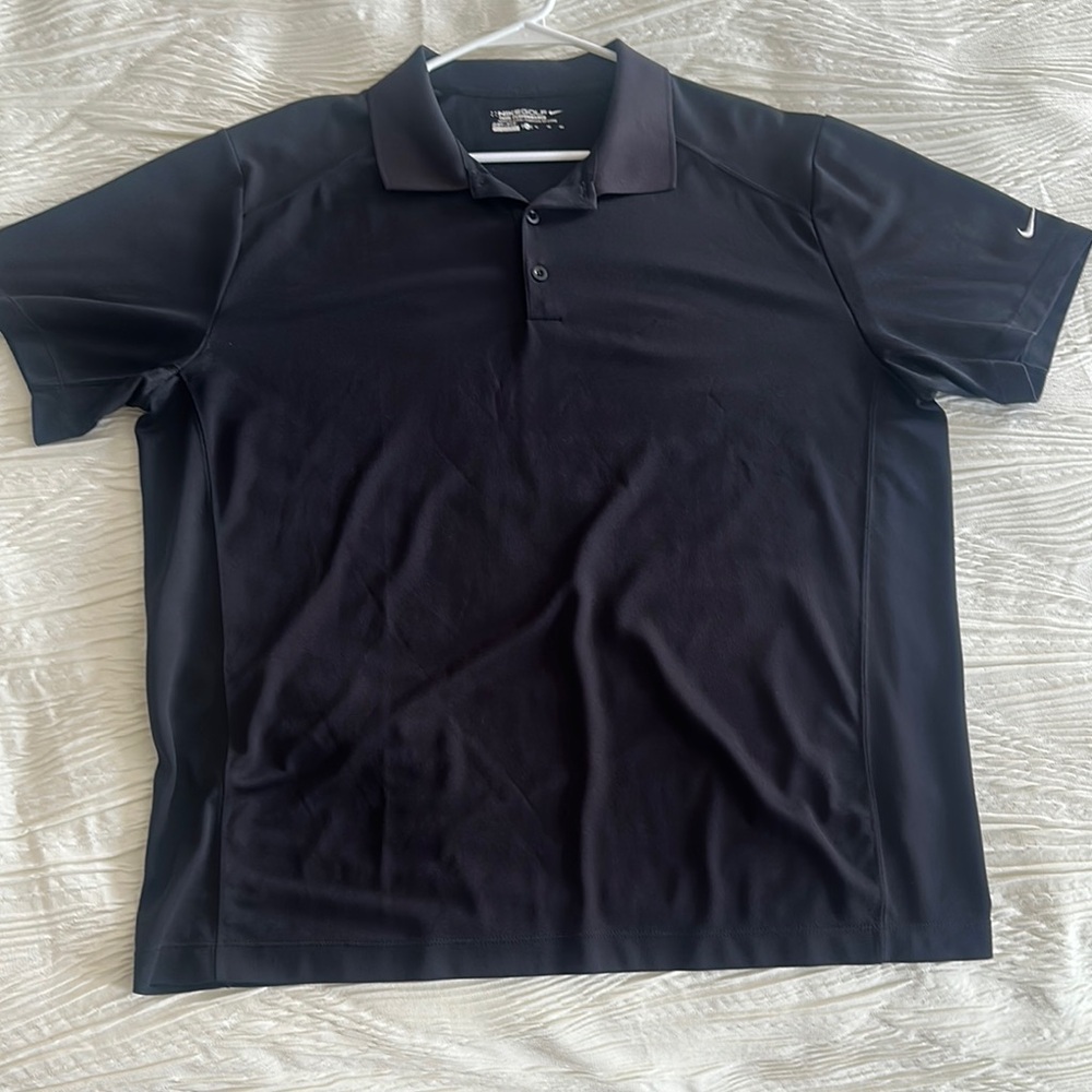 Nike Men's Black Polo Shirt